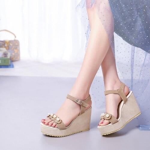 2021 Summer New Fashion Versatile Sweet Real Cowhide One Button Sandals Women-C5-18