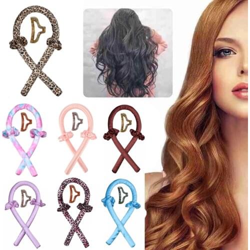 Heatless Curling Rod Headband Curling Ribbon Silk Girls No Heat Curls Soft Hair Styling Tools Hairband Hair Accessories Women