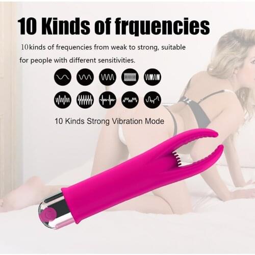 Rechargeable Dildo Vibrator Erotic G Spot Magic Wand Anal Bead Vibration Women Sex Toy Lesbian Masturbator