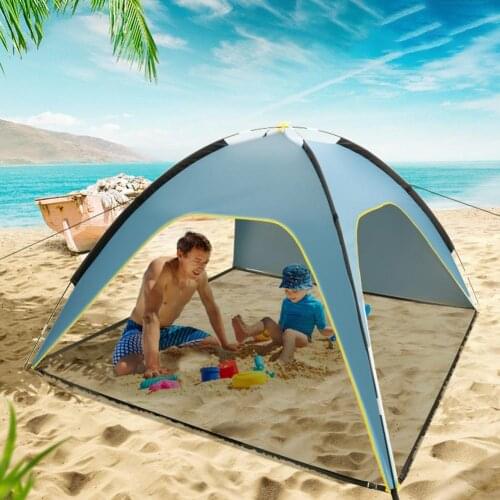 Beach Tent Sun Shelter With SPF UV 50+ Protection Beach Sun Shelter Canopy Cabana For Outdoor Shade Camping Sports Trips Fishing