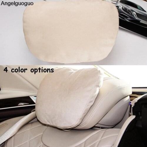 Angelguoguo 2 PCS Car Seat headrest Neck Supports Head Neck Rest Cushion For Mercedes Benz A B C E CLS GLS GLE GLC GLA calss