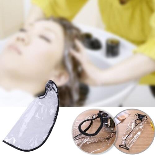 Portable Waterproof Hair Washing Funnel Cutting Hair Waterproof Cloth Salon Barber Gown Cape Shampoo Hairdress Hairdresser Capes