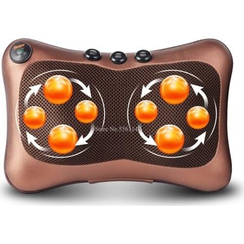 Cervical spine massager neck lumbar back multi-function body massage massage pillow, car cushion for leaning on