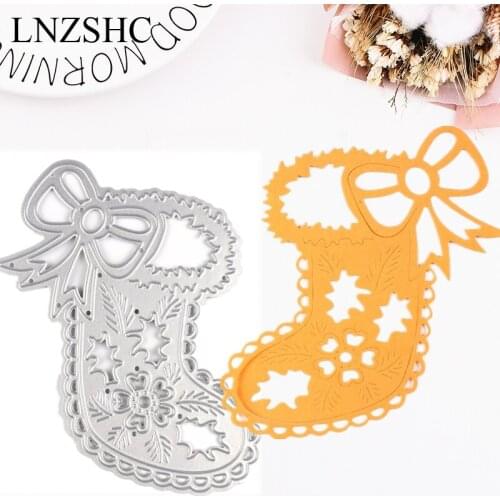 Christmas Sock Stocking Metal Cutting Dies for DIY Scrapbooking Album Paper Card Decorative Craft Embossing Cut Stencil