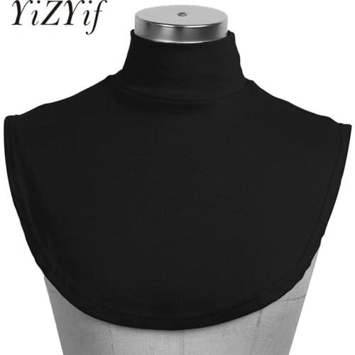 Fake Collar Sweater Shirt Collar Detachable Cotton Fake Mock Neck Half Top Blouse Autumn Winter Unisex Dickey Collar Neck Warmer