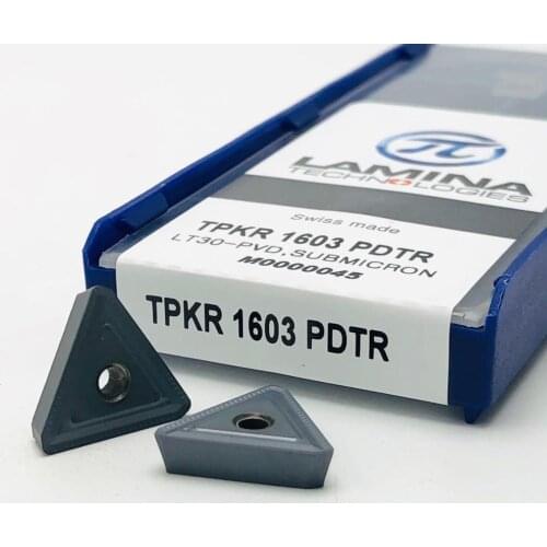 TPKN1603 TPKR 1603 PDTR LT30 hard alloy blade PVD coated external turning tool CNC blade machining stainless steel cast iron