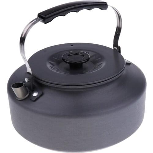 Ultra-light Portable Camping Water Tea Kettle Coffee Pot Teapot Aluminum Alloy for Hiking Picnic 1.6L