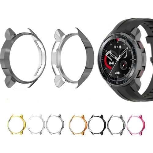 PC Hard Edge Shell Screen Glass Protector Case Frame Protector For Huawei Honor Watch GS Pro Smartwatch Protective Bumper Cover
