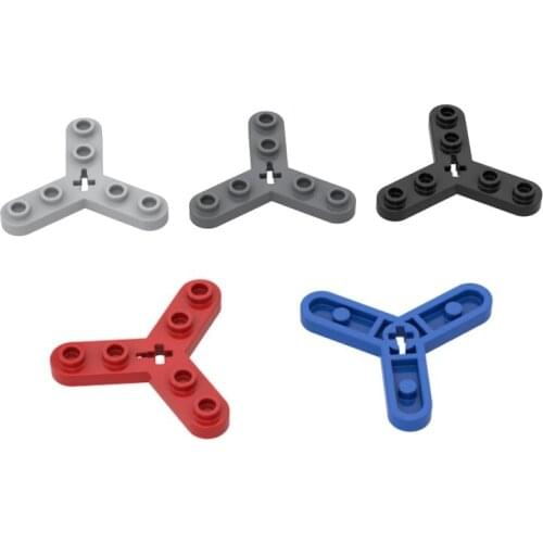 10PCS Replaceable 32125 Three Leaf Perforated Board Parts Building Blocks High-Tech Assemble Replace Brick Toy For Children Gift