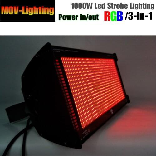 1000w rgb led 3in1 strobe stage dmx effect light dj disco Xmas party concert