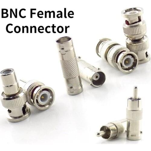 20/50/100Pcs BNC Female Connector to Female BNC Male to Male RCA Female BNC Female to RCA Male Adapter Plug System CCTV Camera