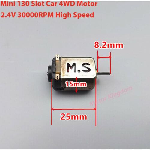 20mm Micro Mini 130 DC Motor 2.4V 30000rpm High Speed Engine DIY RC Toy Raing Slot Car