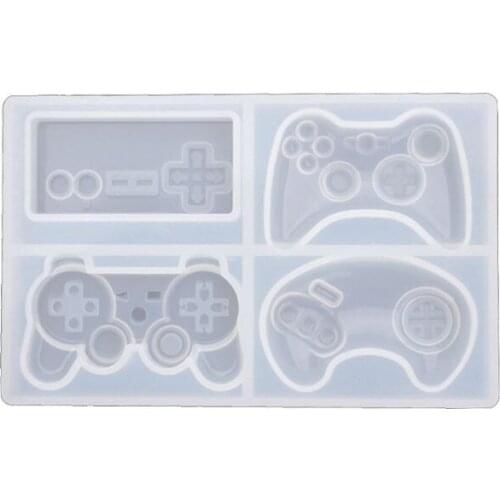 4-Styles Game Consoles Handle Pendant Silicone Resin Mold Game Controller Cake Fondant Mold Jewelry Baking Making Tools