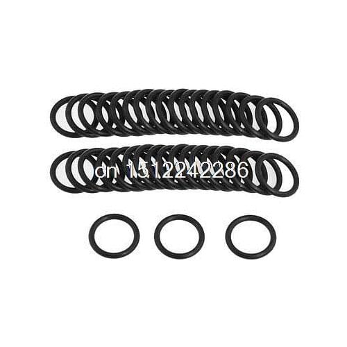 50 Pcs Automobile 16mm x 2mm O Rings Hole Sealing Gasket Washers