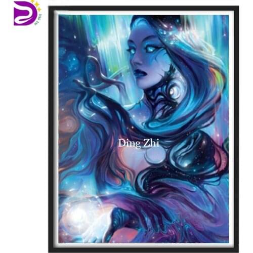 5D DIY Picture Fantasy Magic Woman Diamond Painting Mosaic Art Full Square Round Drill Mosaic Embroidery Cross Stitch Wall Decor