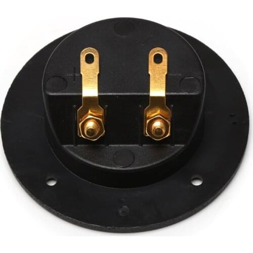 Car Stereo Speaker Box Terminal Round Spring Cup Connector Subwoofer Plug