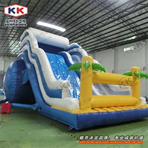 Coco Blue Big Commercial Inflatable Slide Amusement Park for Kids