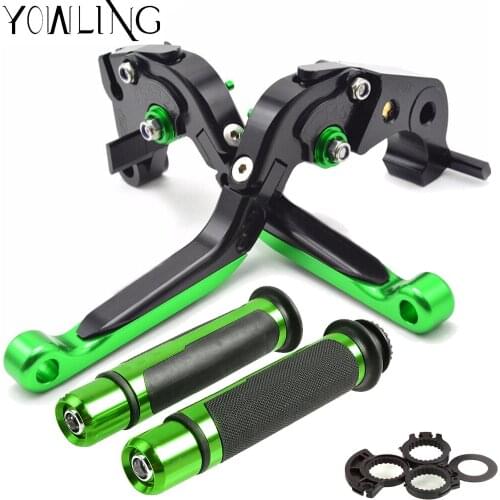 For Kawasaki ninja 400 ninja400 2018 Motorcycle Adjustable Folding Brake Clutch Levers Handlebar Hand Grips Handle bar Handbrake