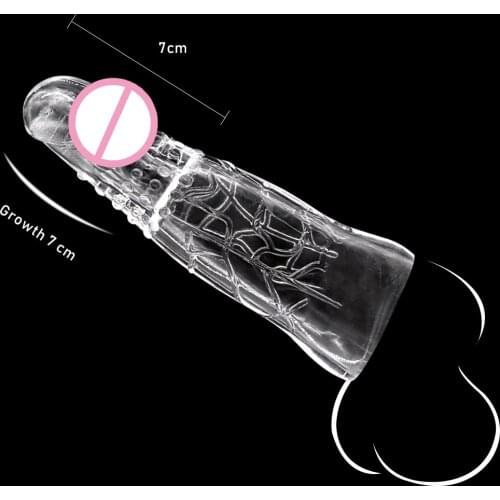 EXVOID Penis Sleeve Sex Toys for Men Penis Erection Dildo Enlargement Reusable Condom Delay Ejaculation Adult Products