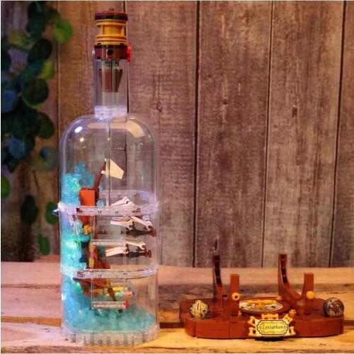 Ship Building Blocks Brick DIY Toys 21313 Display Set Model Ship Toys Gift for Kids