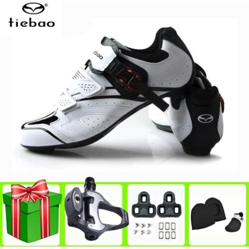 Tiebao Men Road Cycling Shoes Bicycle zapatillas Sapatilha Ciclismo bicicleta White Men Sneakers Women Triathlon Racing Shoes