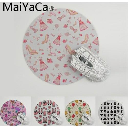 MaiYaCa Cool New Beautiful dress and high heels mouse pad gamer play mats Size for 20x20cm 22x22cm Rubber Mousemats