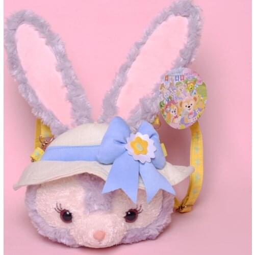 Duffy and Friends Kawaii StellaLou Rabbit Stuffed Plush Bag Lovely Cute StellaLou Single Shoulder Bag Gifts for Girls