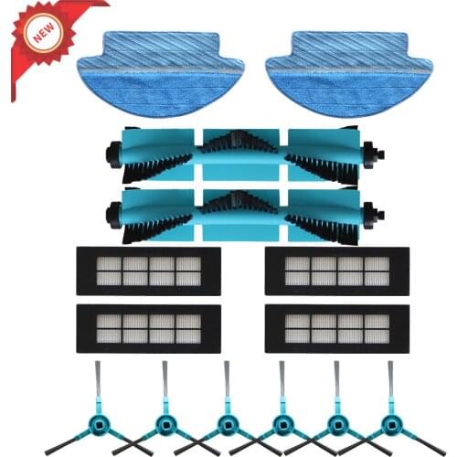 Mop cloth pad rag main brush roller side brushes HEPA filter for Cecotec Conga 3090 brush filter vacuum spare parts accessories