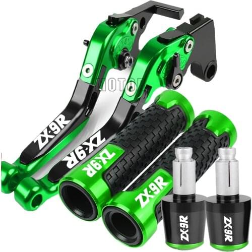 Motorcycle For KAWASAKI ZX9R 2000 2002 2001 2003 CNC Aluminum Brake Clutch Lever Handlebar Handle Grips Ends ZX 9R ZX-9R ZX9 R