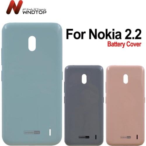 Original For Nokia 2.2 Battery Door Housing Back Glass Cover Case Rear panel Replacement For Nokia 2.2 Back Cover With logo