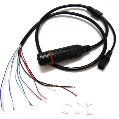 10pcs CCTV IP network Camera PCB Module video power cable, 60cm long,RJ45 female & DC male connectors with Terminals