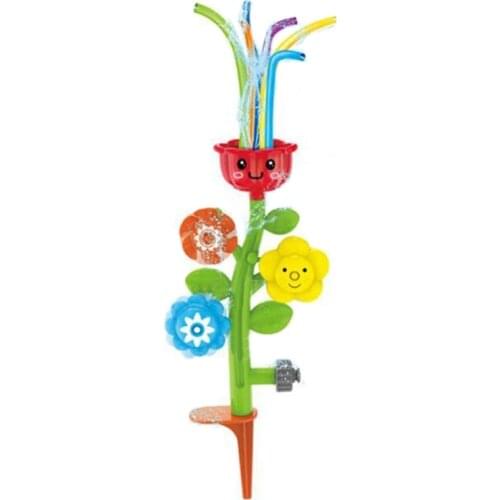 Water Sprinkler Toys for Kids Outdoor Backyard Flower Spinning Sprinkler Toys Outdoor Water Spray Sprinkler for Summer
