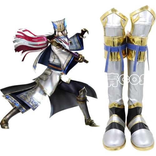 Samurai Warriors Sengoku Musou 4 Western Army Segun Samurai Yoshitsugu Otani Game Cosplay Shoes Boots C006