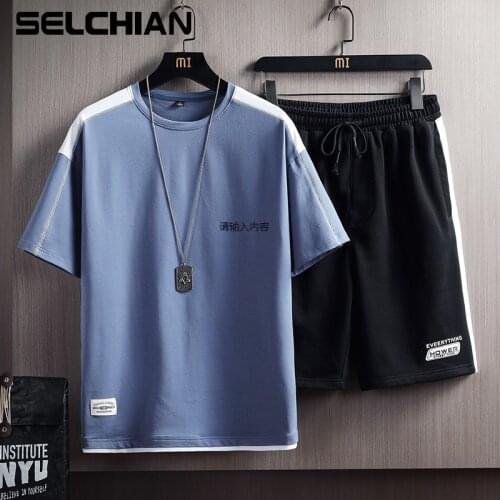 SELCHIAN Mens Summer Tracksuits