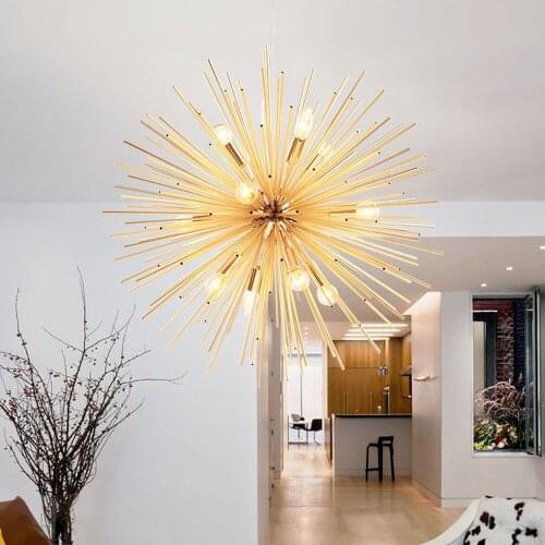 Nordic Pendant Lights Antique Living Room Handing Lamps Gold Artistic LED Lighting Industrial Luminaria Modern Home Decoration