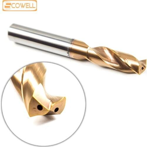 30% Off HRC55 Carbide Internal Cooling Drill Bits CNC Ruter Drills Tungsten Carbide Micro Grain Solid Type Twist Drill Bits