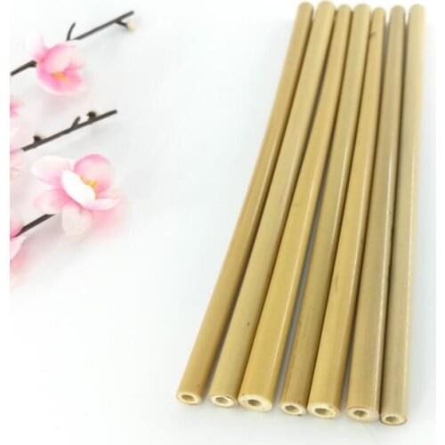 Birthday Wedding Party Natural Bamboo Drinking Straws Juice Water Beer Straw Bar Tool LX4371