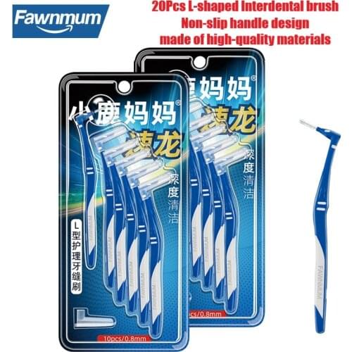 Fawnmum Dentistry Tool 20Pcs Orthodontic Set for Teeth Cleaning Oral Hygiene Interdental Brush Dental Supplies Toothbrushes