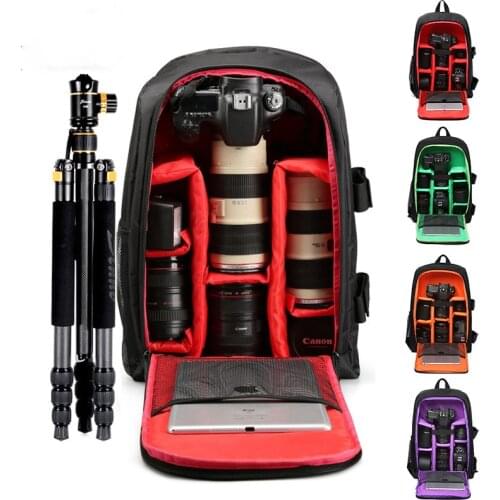 DSLR Camera Bag Lens Pouch For Canon 6D 6D Mark ii 5D Mark ii iii iv 1300D 1200D 750D 80D 90D 60D 70D 77D Camera Backpack