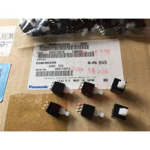 [VK] Import Japan ESB6490XEM button switch 6 feet 6 pin 8.5*8.5 8.5*8.5mm self locking lock switch power switch