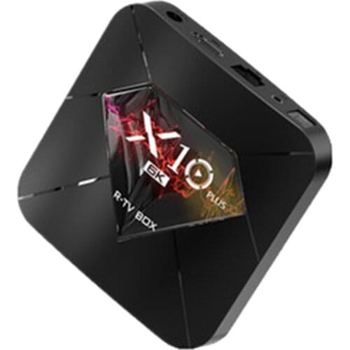 X10 Plus Android 9.0 Smart H6 WiFi 4GB+64GB Set Top Box 6K Media Player EU Plug