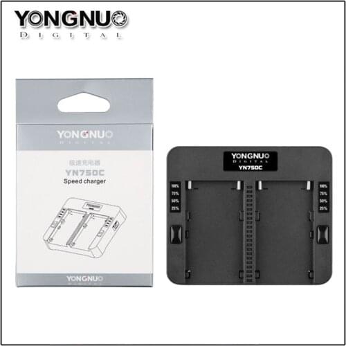 Yongnuo YN750C Dual Battery Charger For YongNuo NP-750 For SONY NP-F570 NP-F770 NP-F970 NPF975 970