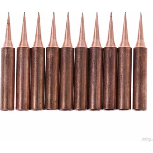 10 Pcs Copper Solder Screwdriver Iron Tips Soldering Welding Head 900M-T-I Lead Free Solder Iron Tips New Drop ship Dls HOmeful