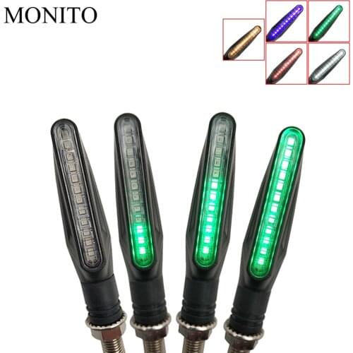 For DUCATI Monster S2R 800 821 797 695 696 796 400 M400 motorcycle turn signal light lamp motocross flowing water flicker led