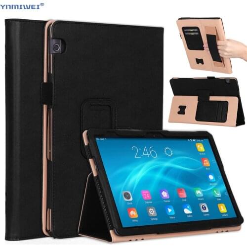 For Huawei MediaPad T5 10 Case PU Leather Hand Holder Cover For Huawei T5 10 AGS2-L09/L03/W09/W19 10.1'' Tablet Case +Films