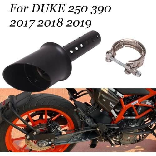 Motorcycle Exhaust Pipe Muffler Idle Exhalation Silence Rear Tube Racing For DUKE 250 390 2017 2018 2019 Accessories Black