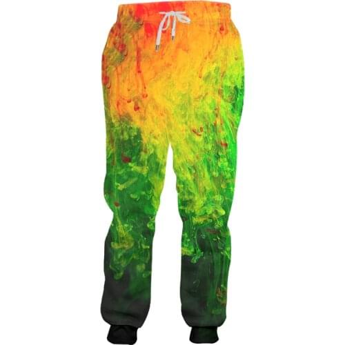 IFPD 3D Pants Colorful Smoke Cool Printed Mens Jogger Pants Causual Harajuku Plus Size Custom Trousers Dropshipping