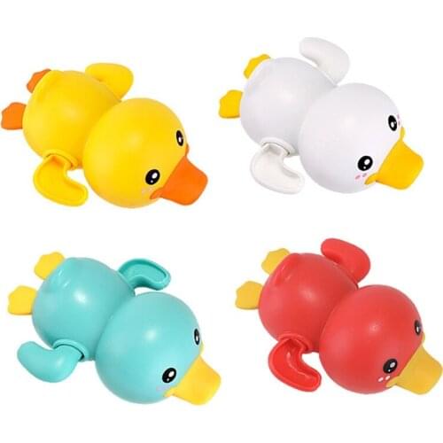 Bath Toy Swimming Duck Toy Clockwork Water Bath Toy Duck Model Toy Shower Toy H055
