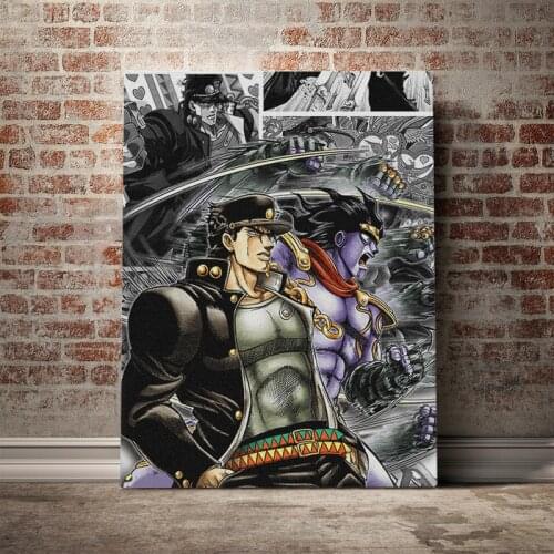 Painting Wall Art Jotaro Kujo HD Printed Jojo S Bizarre Poster Modular Canvas Anime Role Home Decoration Picture For Living Room