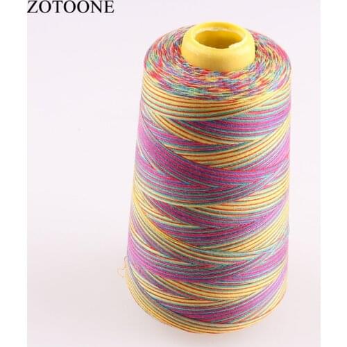 NEW Design Machine Industrial Sewing Thread Spool Rainbow Polyester Sewing Thread Multicolor Sewing Suppiles 3000Y/Spool 40S/2